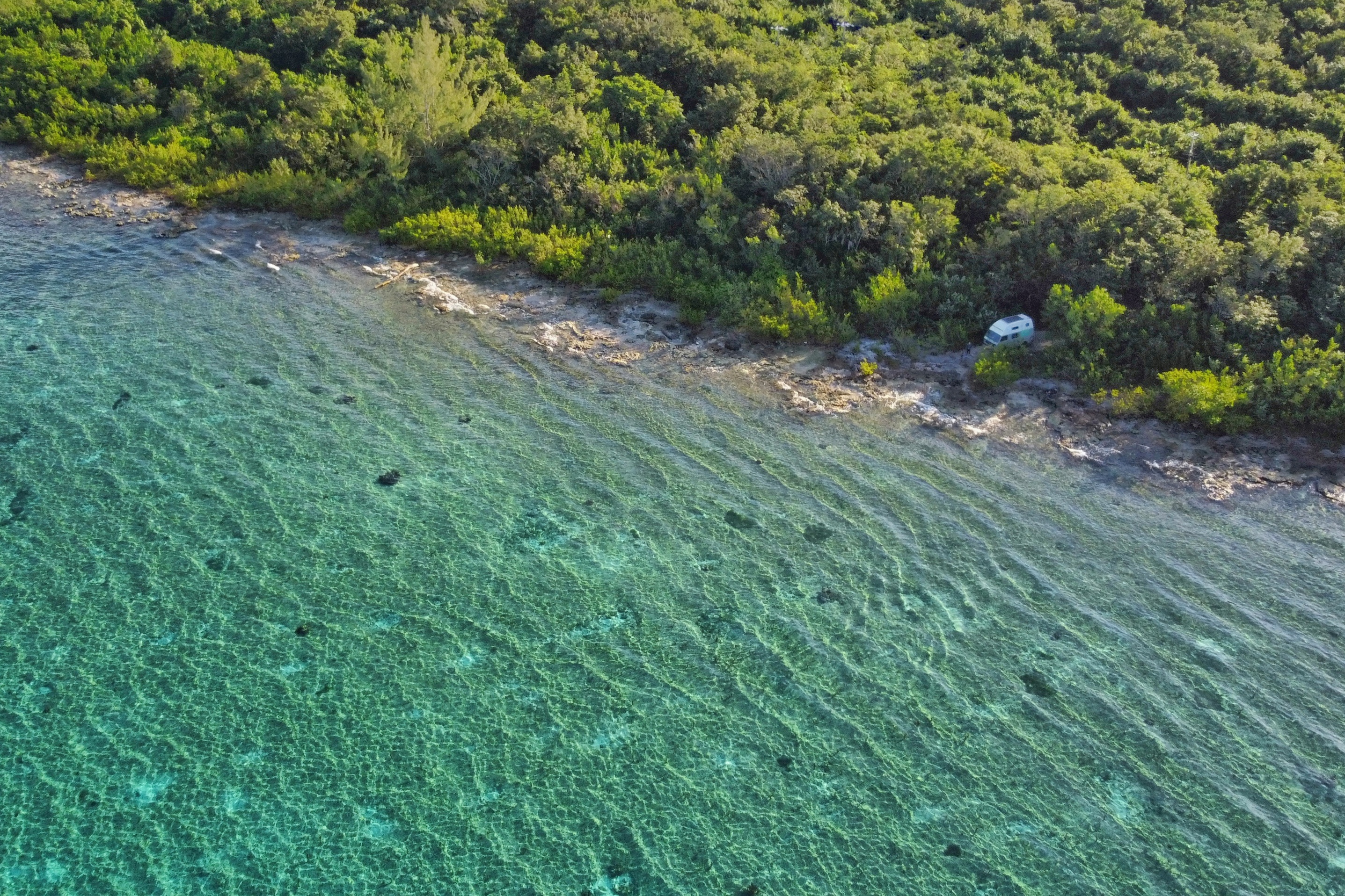 Côte de Cozumel vue du ciel